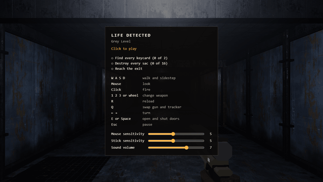 Life Detected — The briefing: two keycards, sixteen sacs, then the exit.